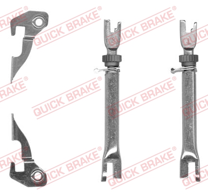 Adjuster Set, drum brake - 107 53 002 QUICK BRAKE